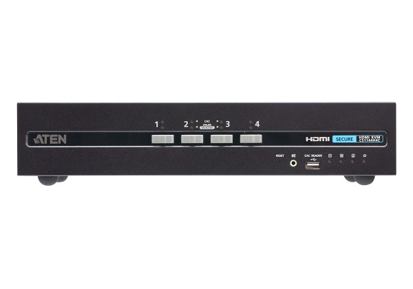 Aten CS1144H4C-AT-G 4-Port USB HDMI Dual Display Secure KVM Switch with CAC (PSD PP v4.0 Compliant)