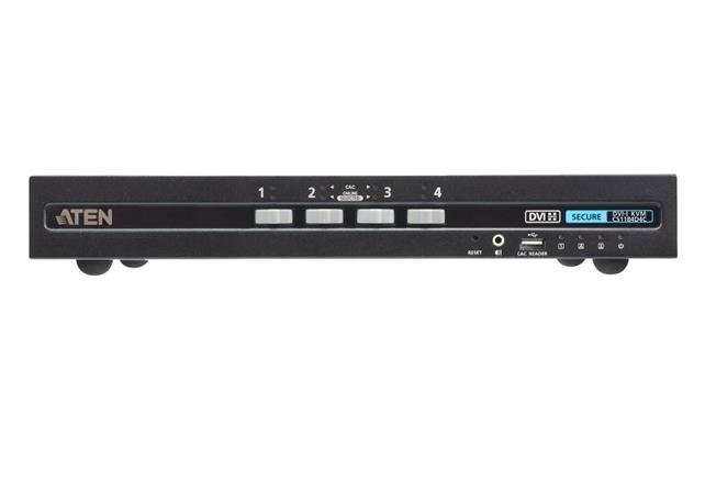 ATEN CS1184D4C 4portový zabezpečený KVM přepínač USB DVI s CAC (kompatibilní s PSD PP v4.0) CS1184D4C-AT-G