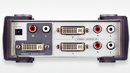 ATEN DVI přepínač 2 PC - 1 DVI monitor+2xcinch+DO VS-261