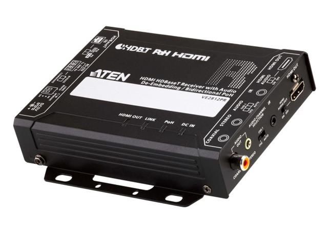 ATEN HDMI HDBaseT Receiver with Audio De-Embedding / Bi-directional PoH (4K@100m) (HDBaseT Class A) (PoH P VE2812PR-AT-G