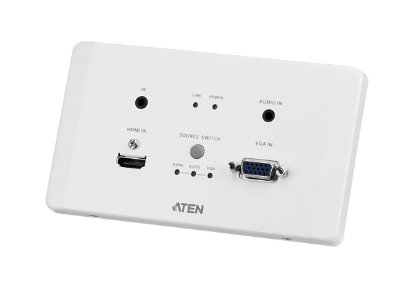 Aten HDMI & VGA HDBaseT Transmitter with EU Wall Plate / PoH (4K@100m) (HDBaseT Class A) VE2812AEUT-AT-G