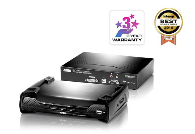 ATEN KE6900AR DVI-I Single Display KVM over IP Extender Receiver KE6900AR-AX-G