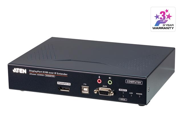 ATEN KE9950T 4K DisplayPort Single Display KVM over IP Extender (Transmitter) KE9950T-AX-G