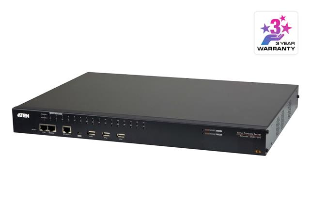 ATEN SN-0132CO 32-Port Serial Console Server dual-power (Cisco pin-outs and auto-sensing DTE/DCE function) SN0132CO-AX-G