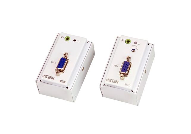 ATEN VGA/Audio Cat 5 Extender with MK Wall Plate (1280 x 1024 @150 m) VE157-AT-G