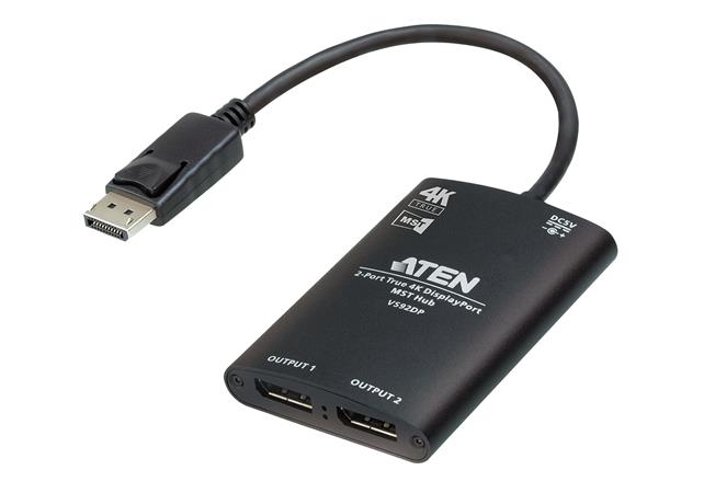 ATEN VS92DP 2-Port True 4K DisplayPort MST Hub VS92DP-AT