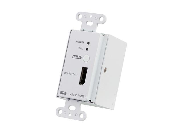 ATEN Vysílač HDBaseT-Lite Transmitter with US Wall Plate / PoH VE1901AUST-AT-G