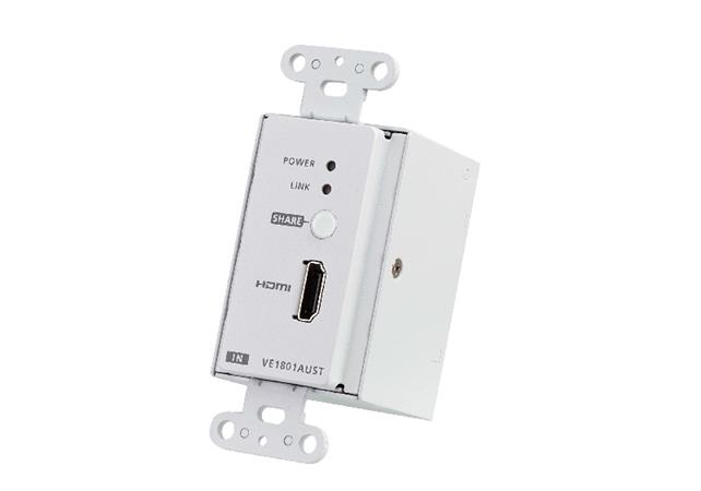 ATEN Vysílač HDMI HDBaseT-Lite Transmitter with US Wall Plate / PoH VE1801AUST-AT-G