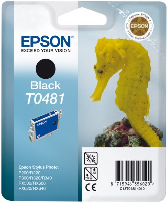 Atrament Epson SP R200/R220/R300/R340/RX500/RX640 black C13T04814020