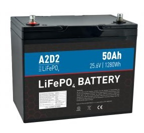 Avacom A2D2 baterie LiFePO4 25,6V 50Ah M8 LFA2-24V050C10-M8B2
