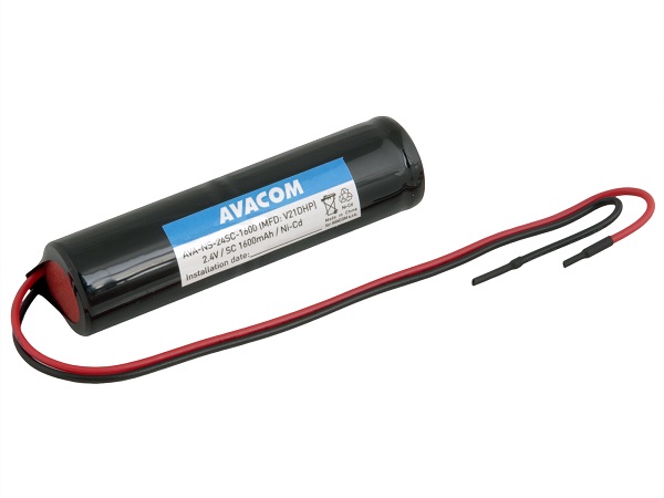 Avacom baterie pro nouzová světla AVACOM Ni-Cd 2,4V 1600mAh vysokoteplotní AVA-NS-24SC-1600