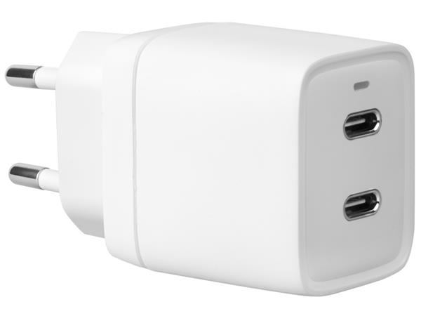 AVACOM HomePRO 2 síťová nabíječka s Power Delivery 40W se dvěma USB-C výstupy NASN-PD2X-40WW