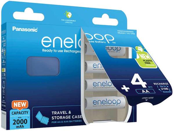 AVACOM Nabíjecí baterie AA Panasonic Eneloop N 1900mAh Ni-MH 4ks Blistr + CASE SPPA-06-EN2000-4CASEN