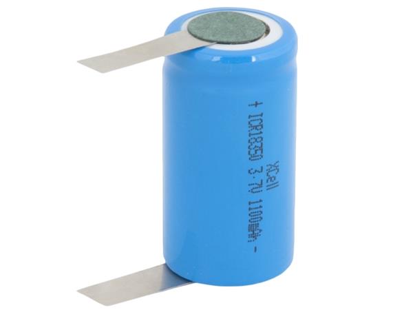Avacom Nabíjecí průmyslová baterie 18350 Xcell 1100mAh 3,7V Li-Ion s vývody do U ICR18350-1100-U