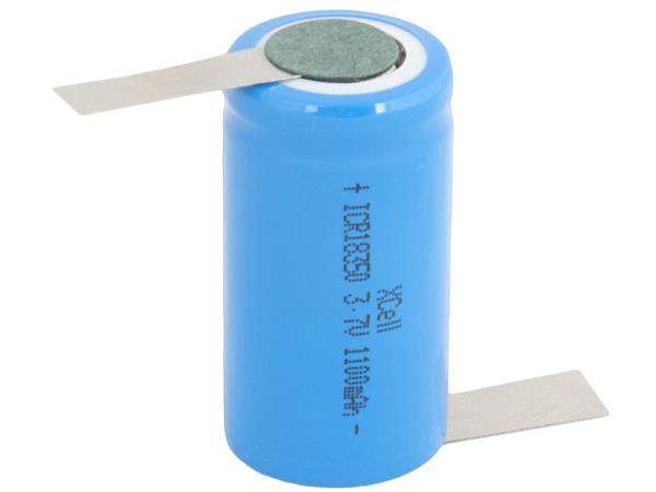 Avacom Nabíjecí průmyslová baterie 18350 Xcell 1100mAh 3,7V Li-Ion s vývody do Z ICR18350-1100-Z
