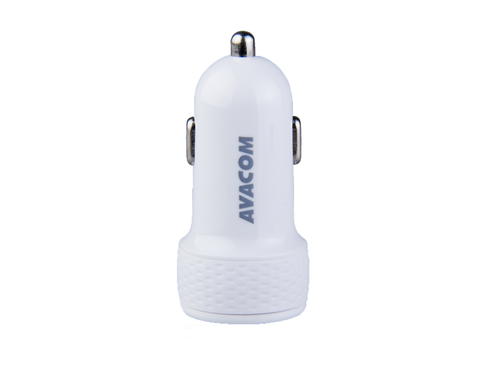 AVACOM nabíječka do auta s dvěma USB výstupy 5V/1A - 3,1A, bílá barva NACL-2XWW-31A