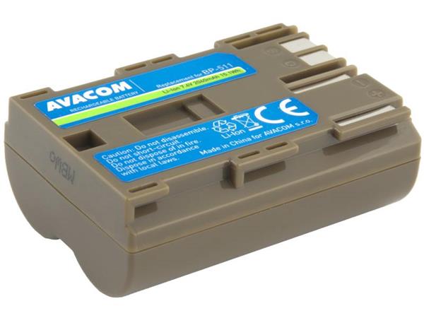 Avacom náhradní baterie Canon BP-511/ 512 Li-Ion 7.4V 2040mAh 15.1Wh DICA-511-B2040
