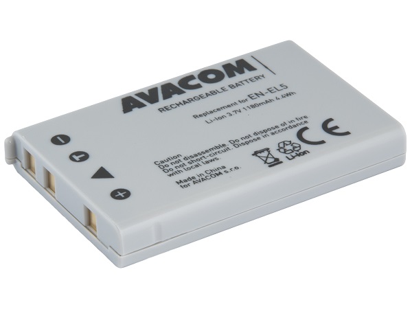 AVACOM Náhradní baterie Nikon EN-EL5 Li-Ion 3.7V 1180mAh 4.4Wh DINI-EL5-B1180