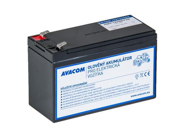 Avacom Náhradní baterie (olověný akumulátor) 12V 9Ah F2 typu HR do vozítka Peg Pérego PBPP-12V009-F2W