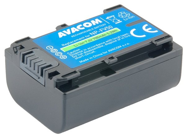 AVACOM Náhradní baterie Sony NP-FV50 Li-Ion 7.4V 700mAh 5.2Wh VISO-FV50-B700