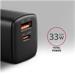 AXAGON ACU-PQ33 GaN nabíječka do sítě 33W, USB-A + USB-C, pro telefony a tablety