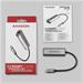 AXAGON ADE-25RC USB-A 3.2 Gen 1 - 2.5 Gigabit Ethernet síťová karta, Realtek 8156, auto install,šedá