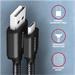 AXAGON BUMM-AM15AB, HQ Cable Micro USB <-> USB A, 1.5m, USB 2.0, 2.4A, ALU, braid, Black