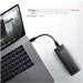AXAGON EEM2-GTS, USB-C 3.2 Gen 2 - M.2 NVMe SSD kovový THIN box, bez skrutiek