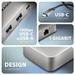 AXAGON HMC-CUB83X2, USB 10Gbps hub, 2x USB-A, USB-C, HDMI & DP 4k/144Hz, RJ-45 GLAN, PD 100W, kabel USB-C 15cm