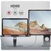 AXAGON HMC-STND, stojan pre 10"-16" notebooky, USB 5Gbps hub, 3x USB-A, HDMI 4k/60Hz, RJ-45, PD 100W, kábel USB-C 60cm