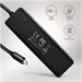 AXAGON HUE-C1C, 4x USB 5Gbps TRAVEL hub, USB-C napájecí konektor, kabel USB-C 19cm