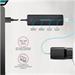 AXAGON HUE-C2A, 4× USB 5Gbps TRAVEL hub, 2× USB-A + 2× USB-C, USB-C napájanie, 19 cm USB-A kábel
