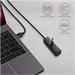 AXAGON HUE-M1AL, 4x USB 3.2 Gen 1 MINI hub, kovový, kabel USB-A 1.2m