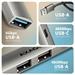 AXAGON HUE-STA, 4x USB ALU STRIP hub, 1x USB-A 5Gbps, 2x USB-A & 1x USB-C 480Mbps, kábel USB-A 12cm