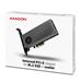 AXAGON PCEM2-DC, PCIe x4 - M.2 NVMe M-key + SATA B-key slot adaptér, chladič, vč. LP