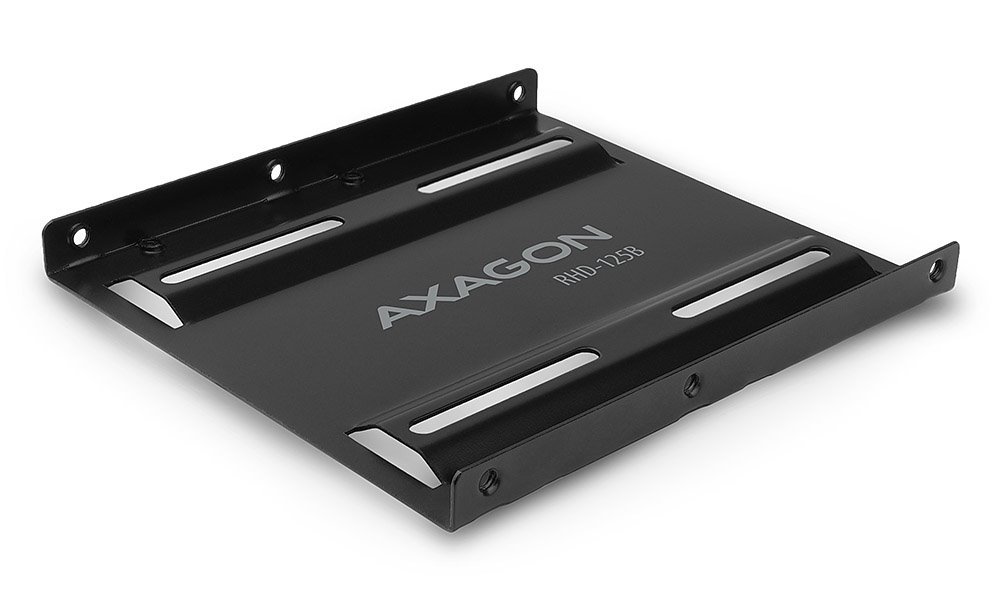 AXAGON RHD-125B, kovový rámeček pro 1x 2.5" HDD/SSD do 3.5" pozice, černý