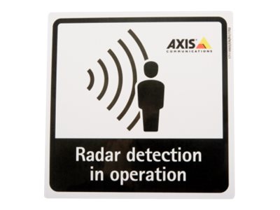 Axis Communications - Nápis - radar detection - samolepicí - černá, bílá (balení 10) 01551-001