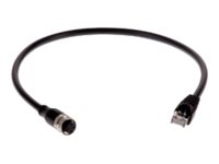 AXIS - Síťový kabel - M12 (F) do RJ-45 (M) - 50 cm - CAT 5e - IEEE 802.3af/IEEE 802.3at - venkovní 01793-001