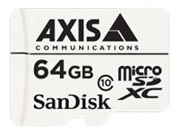 AXIS Surveillance - Pamě?ová karta flash (adaptér microSDXC na SD zahrnuto) - 64 GB - Class 10 - mi 5801-961