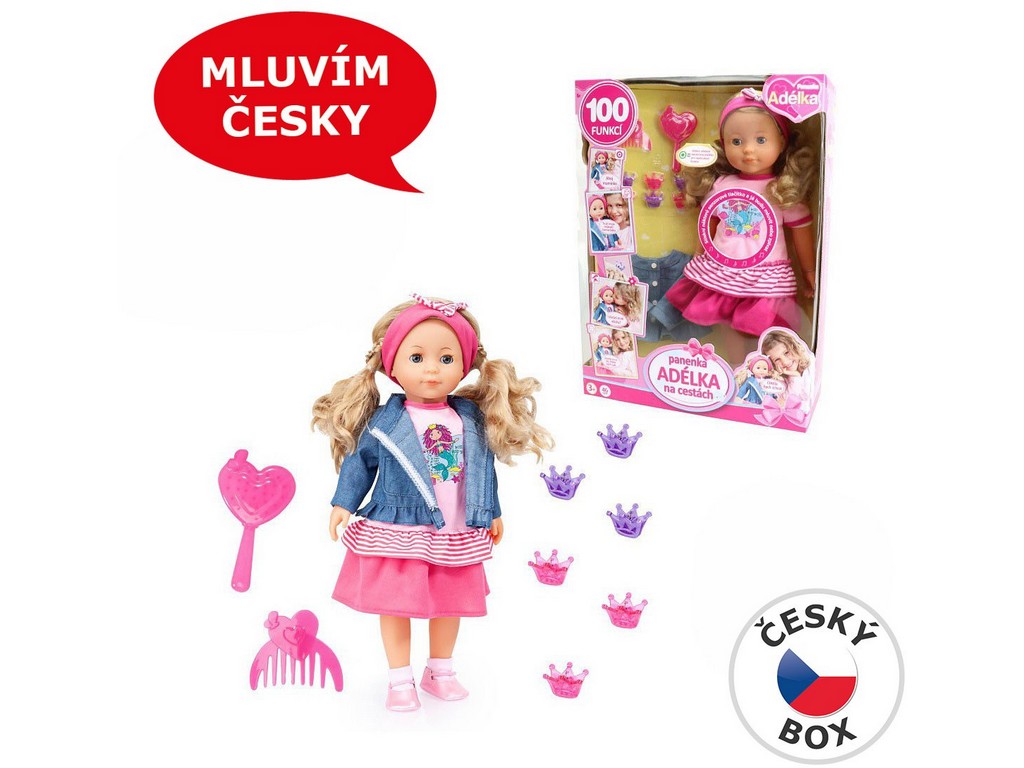 Bábika Adélka 100vetá, 42 cm 08467