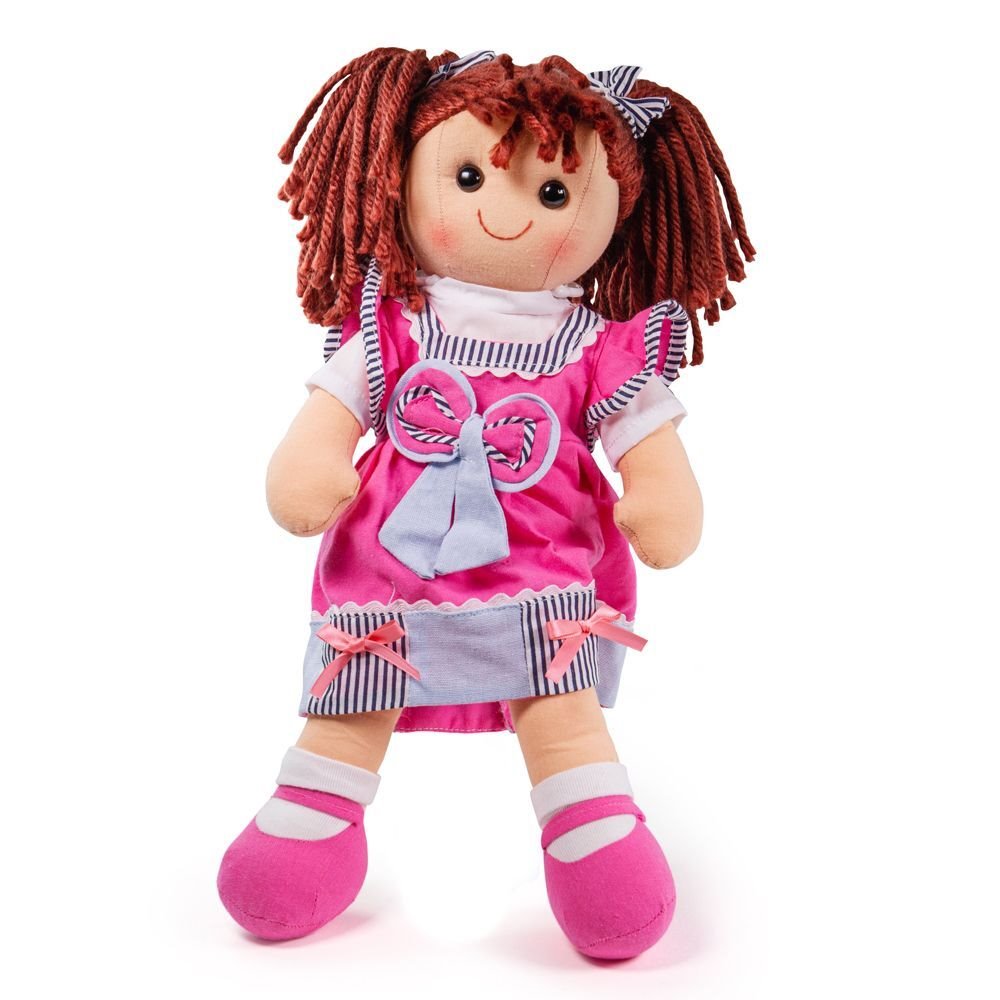 Bábika Bigjigs Toys látková Emma 38 cm BJD022