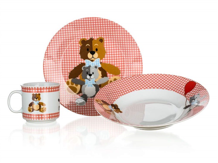 Banquet Dět. jíd.s. MEDVÍDCI, 3ks čer. 8591022373828