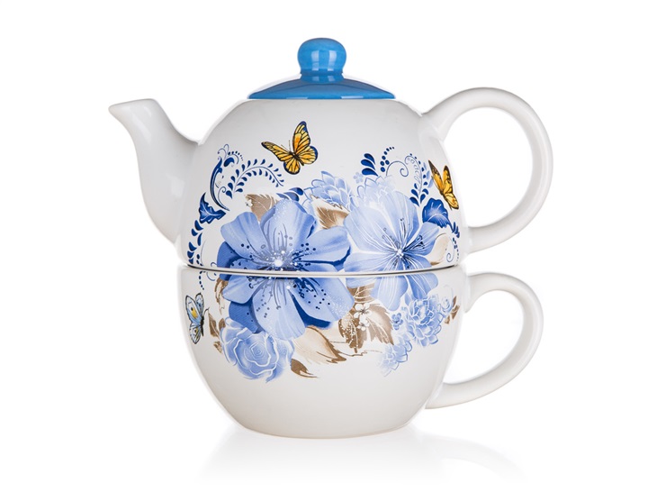 Banquet Konvička se šálkem BLUE FLOWER 8591022514139