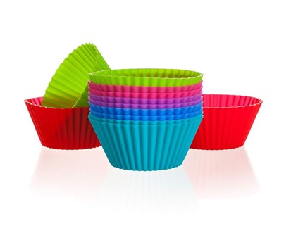 BANQUET Sada silikonových košíčků CULINARIA Red 6 cm, 12 ks 3122012MIX