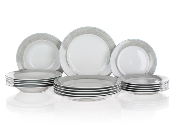 Banquet Sada talířů SHADOW, 18ks 8591022477267