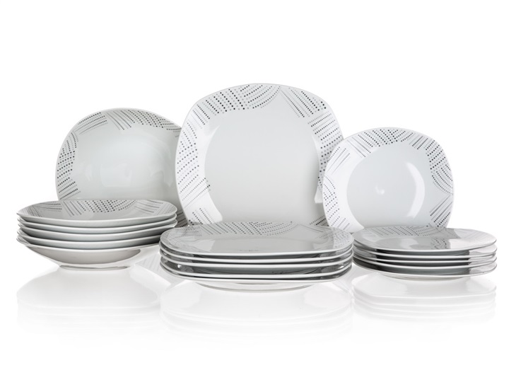 Banquet Sada talířů square CHARME, 18 8591022450031