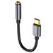Baseus CATL54-0G Kabelová Redukce z USB-C na 3.5mm Audio Jack L54 (female) Deep Grey 6953156297852