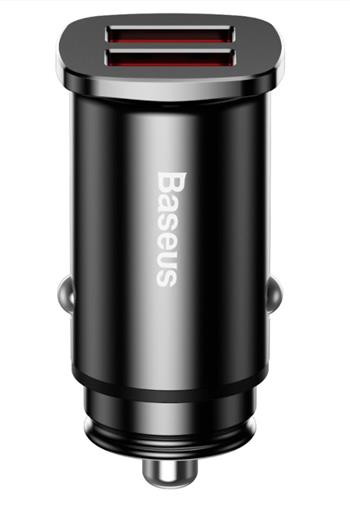 Baseus CCALL-DS01 Square Nabíječka do Auta 2xUSB QC3.0 30W Black 6953156284180