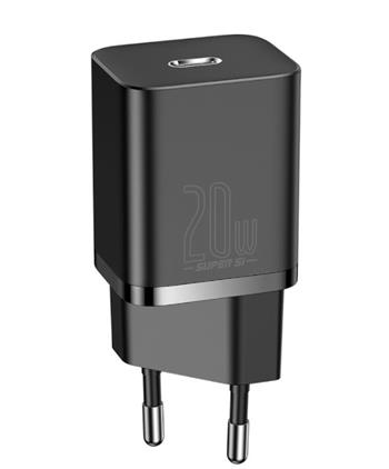Baseus CCSUP-B01 Super Si Quick Nabíječka USB-C 20W Black 6953156229990