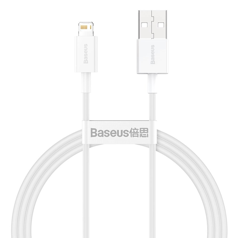 Baseus Datový kabel Superior Series USB/Lightning 1m (2.4 A) bílá 6953156205413